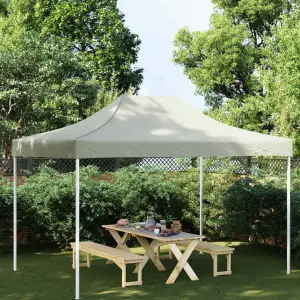 Dach do namiotu imprezowego, 4 x 3 m, kremowy, 270 g/m²