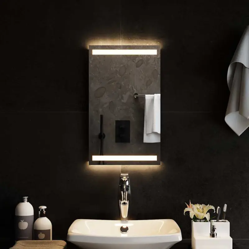 Lustro łazienkowe z LED, 30x50 cm