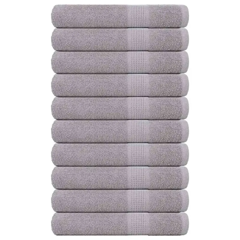Ręczniki do sauny FROGN 10 szt. Szare 80x200 cm 360 g/m²