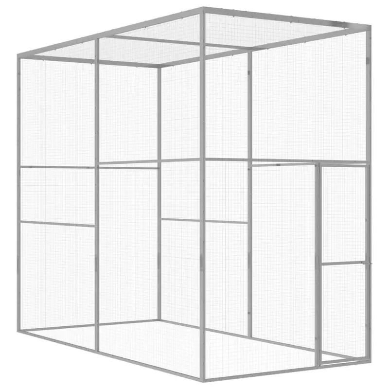 Klatka dla kota, 3 x 1,5 x 2,5 m, stal galwanizowana