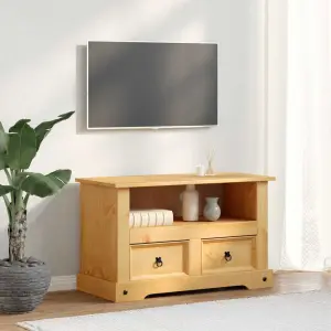 Szafka TV w meksykańskim stylu Corona, sosna, 91x43x56 cm