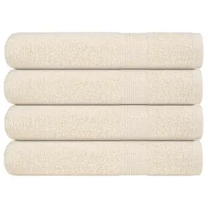 Ręczniki, FROGN, 4 szt, kremowe, 100x200 cm, 360 g/m²
