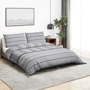 Zestaw pościeli, szary, 140x200 cm, bawełna