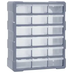 Organizer z 18 średnimi szufladkami, 38x16x47 cm