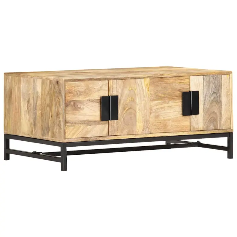 Stolik kawowy, 90 x 55 x 40 cm, lite drewno mango