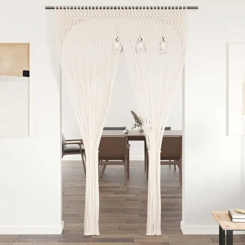 Zasłona z makramy, 140 x 240 cm, bawełna