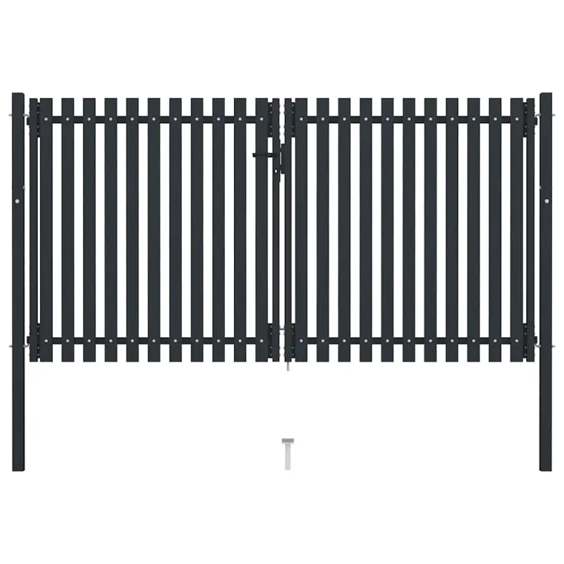 Brama ogrodzeniowa Double Door Fence Fur Steel 300x175 cm Antracyt