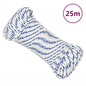 Linka żeglarska, biała, 3 mm, 25 m, polipropylen