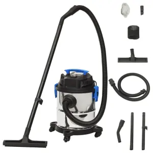 Odkurzacz na mokro i na sucho, 1200 W, 20 L, srebrny