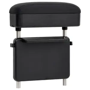 Uniwersalny podłokietnik samochodowy, czarny, 23x8x(30-38) cm