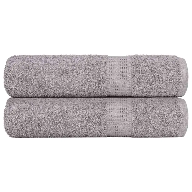 Ręczniki kąpielowe FROGN 2 szt. Szare 100x150 cm 360 g/m²