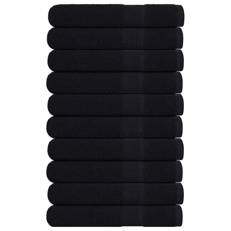 Ręczniki, FROGN, 10 szt., czarne, 100x200 cm, 360 g/m²