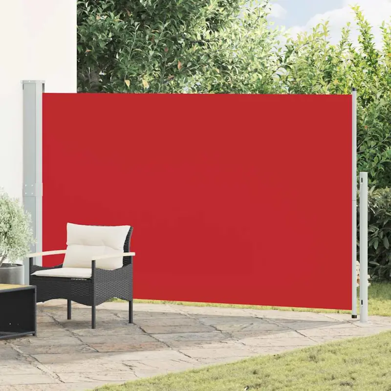 Zwijana markiza boczna na taras, 180x300 cm, czerwona