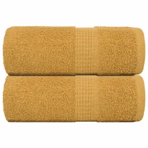 Ręczniki, FROGN, 2 szt., złote, 30x30 cm, 360 g/m²