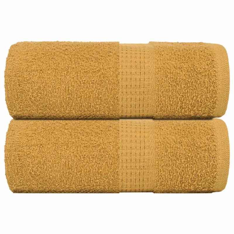 Ręczniki, FROGN, 2 szt., złote, 30x30 cm, 360 g/m²