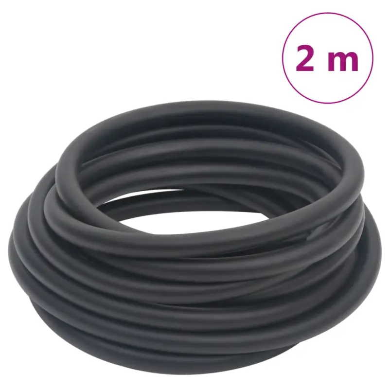 Hybrydowy wąż pneumatyczny, czarny, 0,6, 2 m, guma i PVC
