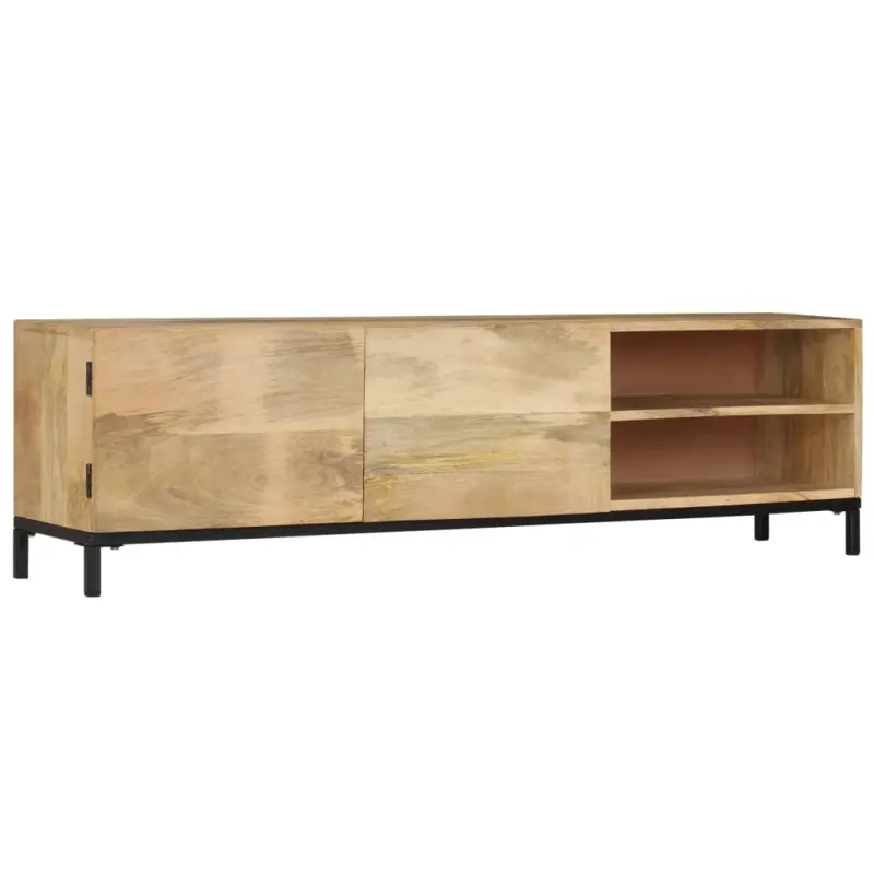 Szafka pod TV, 145x30x41 cm, lite drewno mango