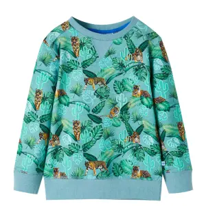 Bluza dziecięca, jasnozielony melanż, 92