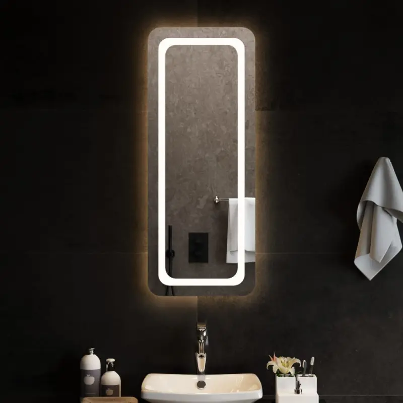 Lustro łazienkowe z LED, 40x100 cm