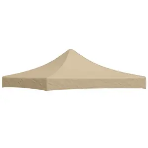 Dach namiotu imprezowego, 3 x 3 m, beżowy, 270 g/m²