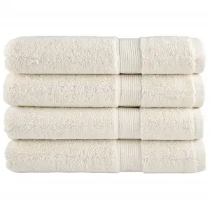 Ręczniki premium SOLUND, 4 szt., kremowe, 80x200 cm, 600 g/cm²