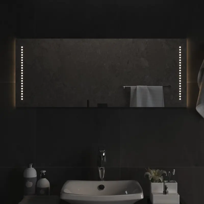 Lustro łazienkowe z LED, 40x100 cm