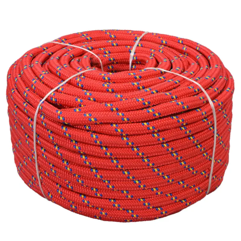Linka żeglarska z polipropylenu, 18 mm, 50 m, czerwona