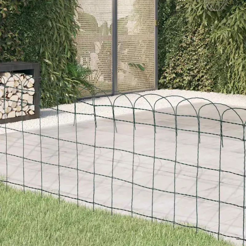 Obrzeże ogrodowe, malowane proszkowo żelazo, 25 x 0,65 m