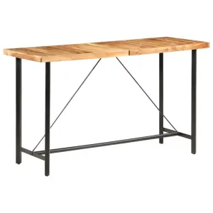 Stolik barowy, 180x70x107 cm, lite drewno akacjowe