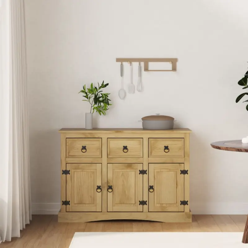 Szafka Corona, 115x43x79,5 cm, lite drewno sosny meksykańskiej