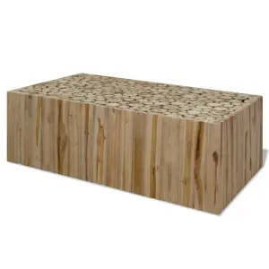 Stolik kawowy z drewna tekowego, 90 x 50 x 30 cm