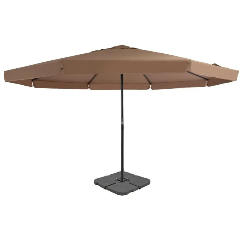 Parasol ogrodowy z przenośną podstawą, taupe
