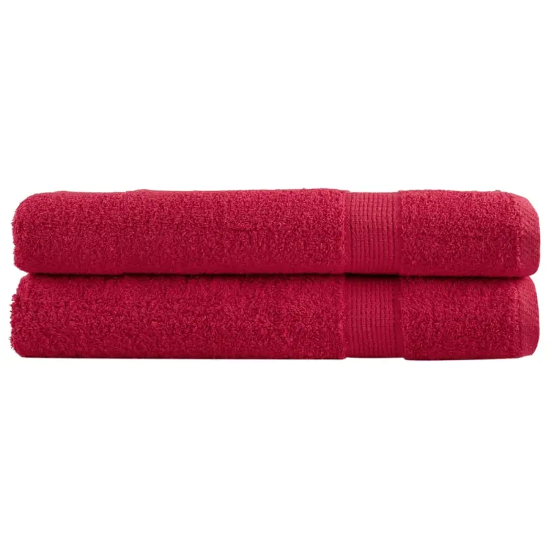 Ręczniki premium SOLUND, 2 szt., czerwone, 80x200 cm, 600 g/cm²