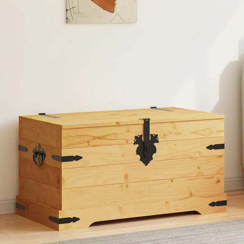 Skrzynia w meksykańskim stylu Corona, sosna, 91x49,5x47 cm