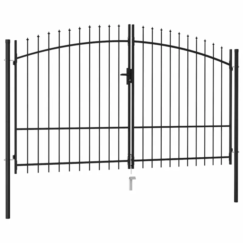 Brama ogrodzeniowa Woerden podwójne drzwi z kolcem 299,5x249,5 cm