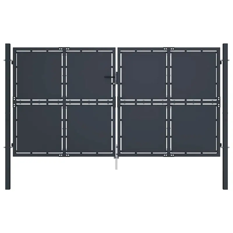 Brama ogrodowa stalowa 300x200 cm antracyt