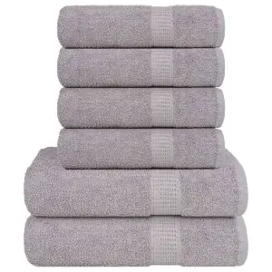 6-cz. zestaw ręczników, FROGN, szary, 360 g/m²