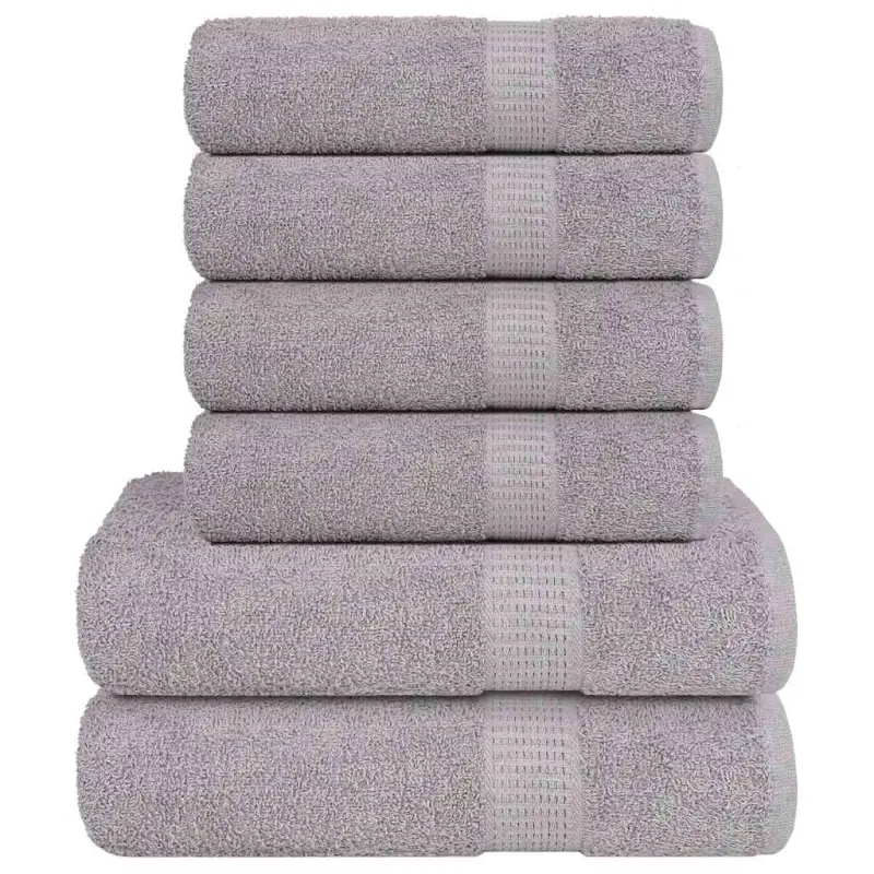 6-cz. zestaw ręczników, FROGN, szary, 360 g/m²
