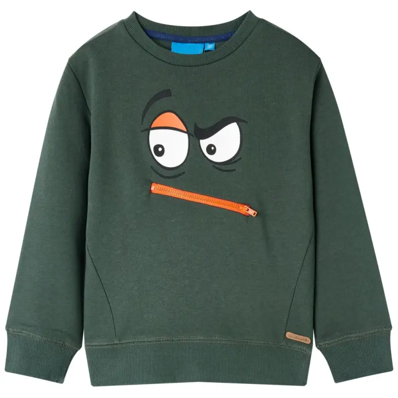 Bluza dziecięca, ciemnozielona, 104