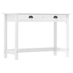 Stolik konsolowy Hill, 2 szuflady, 110x45x74 cm, lita sosna