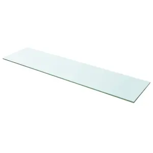 Szklany, bezbarwny panel, 100x25 cm
