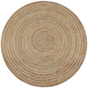 Dywan pleciony z juty, 120 cm, okrągły