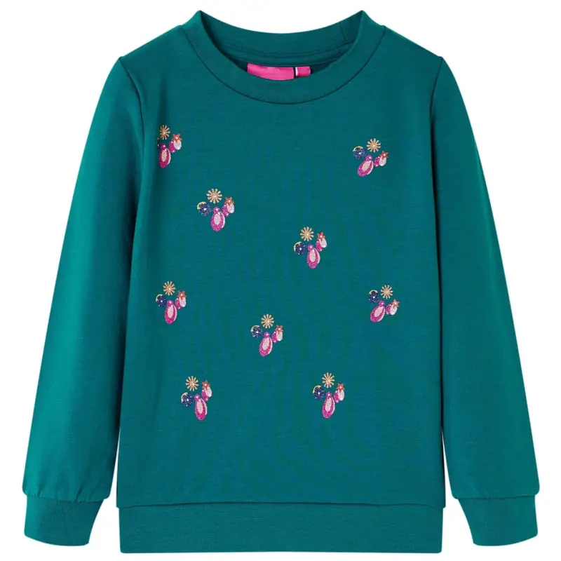 Bluza dziecięca, ciemnozielona, 140