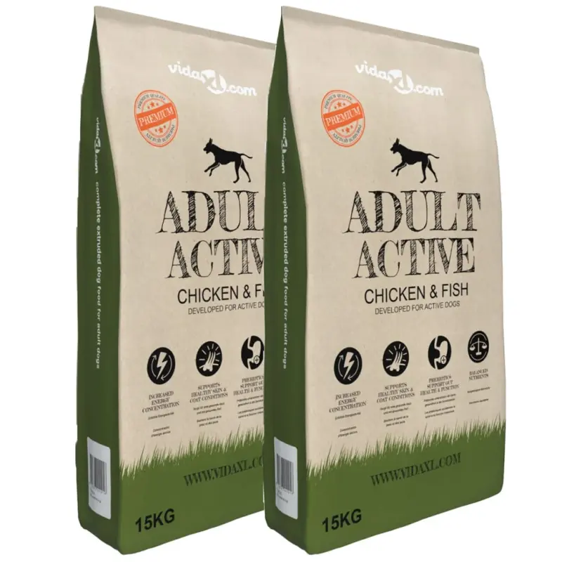 Sucha karma dla psów Adult Active Chicken & Fish, 2 szt., 30 kg