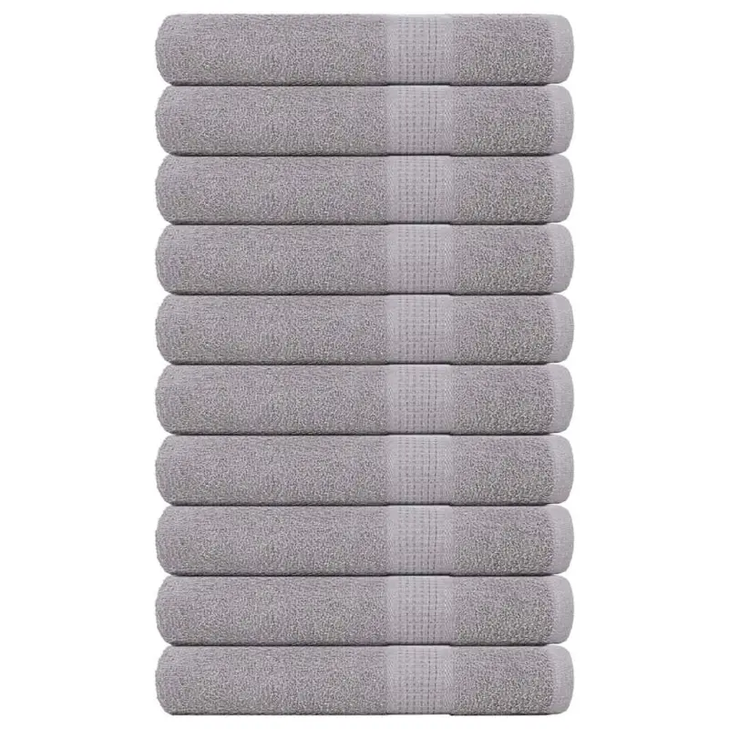 Ręczniki FROGN 10 szt. Szare 100x200 cm 360 g/m²