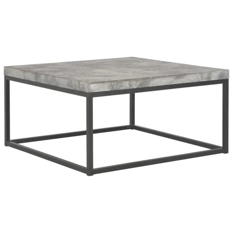 Stolik kawowy, 75 x 75 x 38 cm, stylizowany na beton