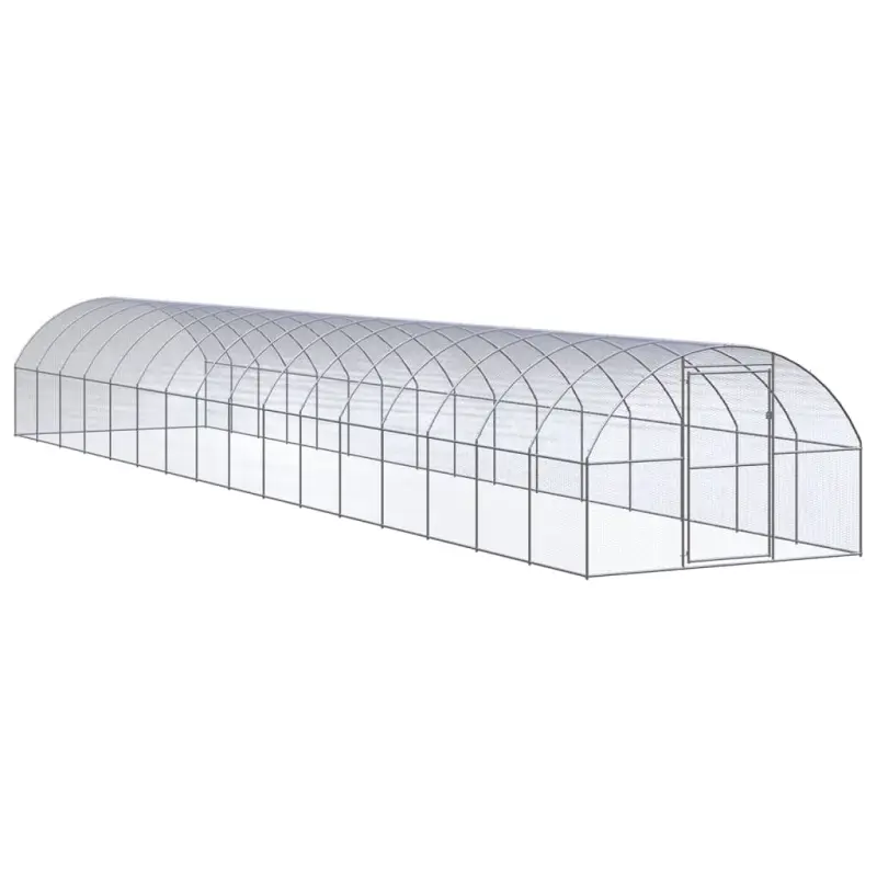 Klatka zewnętrzna dla kurcząt, 3x16x2 m, stal galwanizowana