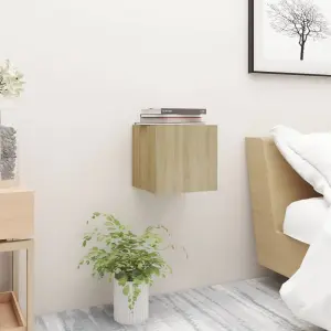 Szafka nocna, dąb sonoma 30,5x30x30 cm, materiał drewnopochodny