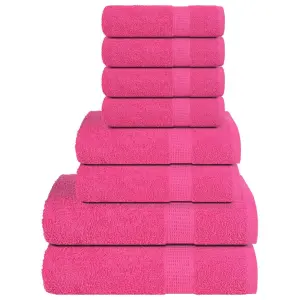 8-cz. zestaw ręczników, FROGN, różowy, 360 g/m²