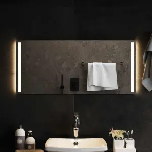 Lustro łazienkowe z LED, 90x40 cm
